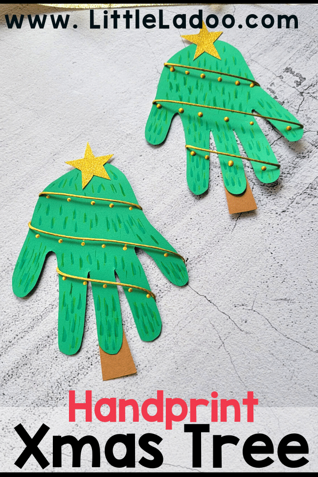 Handprint Christmas Tree craft 