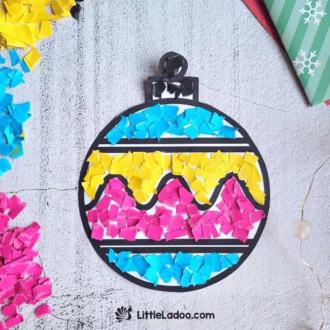 Torn Paper Ornament Craft