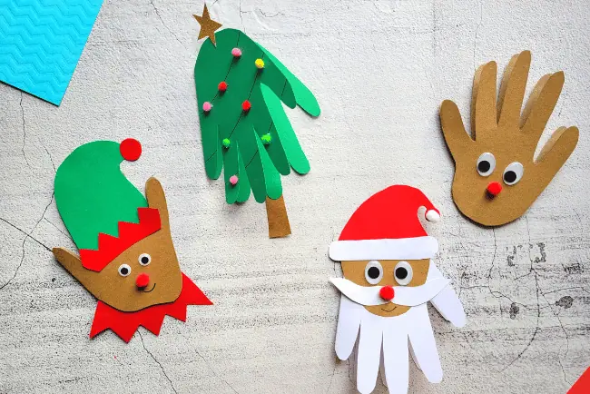 Christmas Handprint Cards