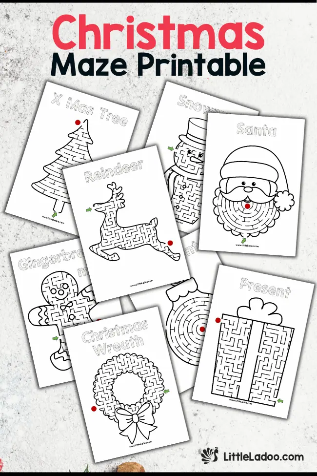 Christmas Mazes Free Printable - Christmas Maze Printable 1.webp