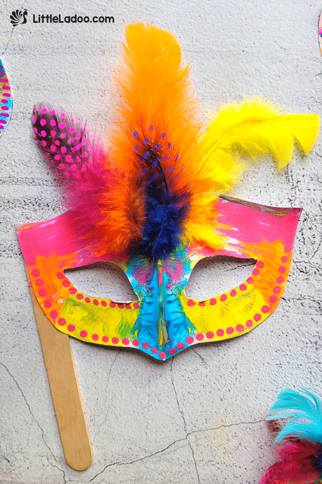 symmetrical painting party mask