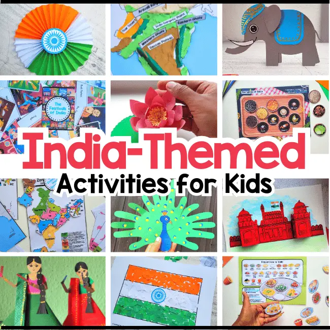 India Themed Activities for kids
