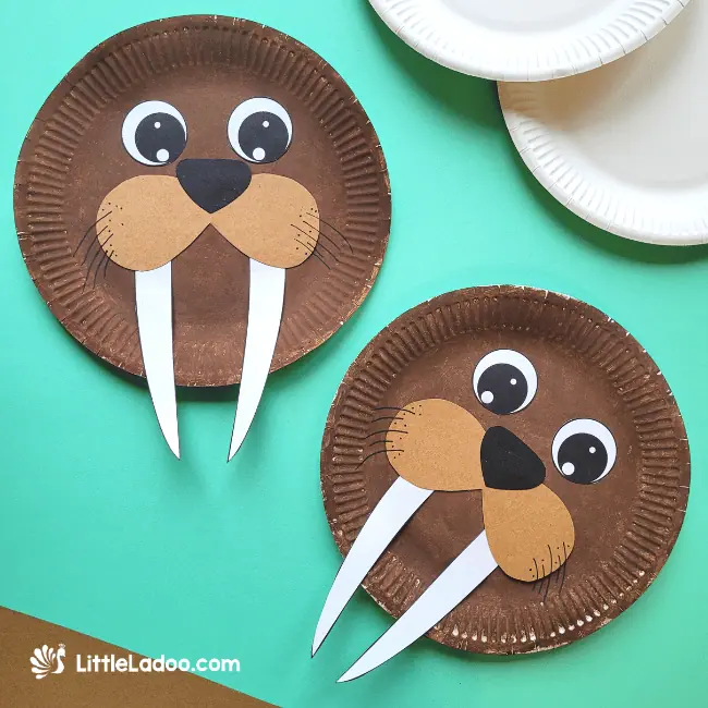 Paper Plate Walrus Craft