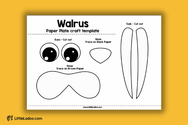 Free Printable Walrus Template