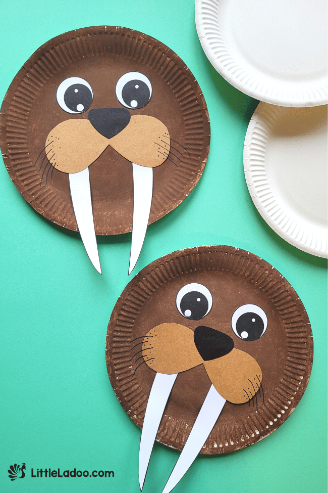 Walrus Craft for kids with Free template