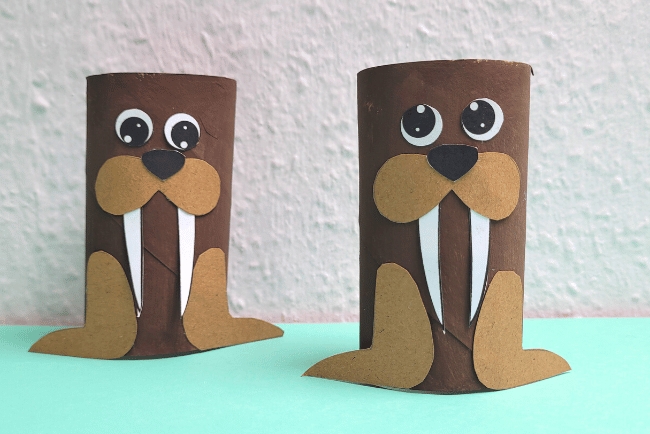 Toilet Paper Roll Walrus Craft with free template