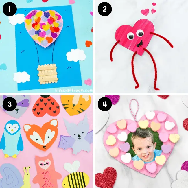 Cute Heart crafts for kids
