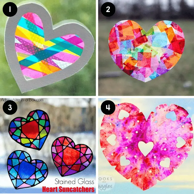 Easy Suncather heart Crafts for kids