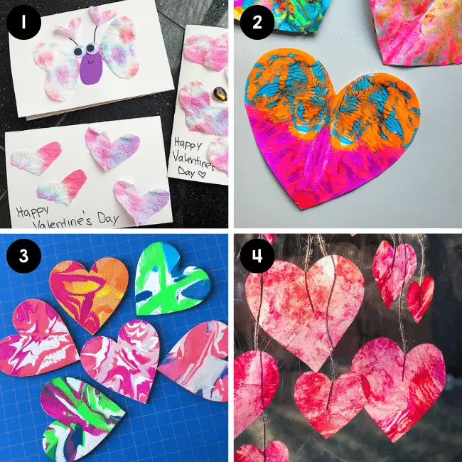 Heart Process art ideas for kids