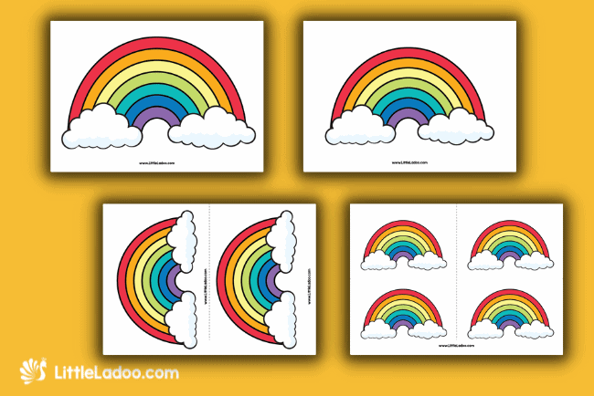 40 Free Printable Rainbow Templates