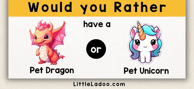 Would you rather questions for kids