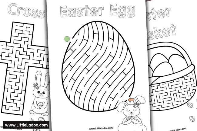 Easter Maze Printable PDF