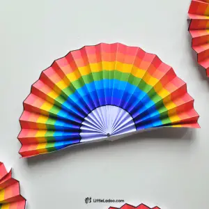Accordion fold Paper Rainbow Craft