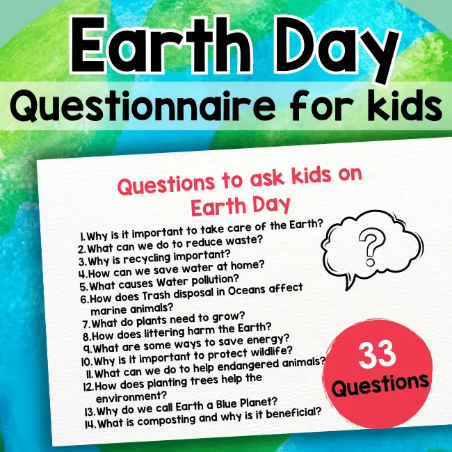 Earth Day questions for kids