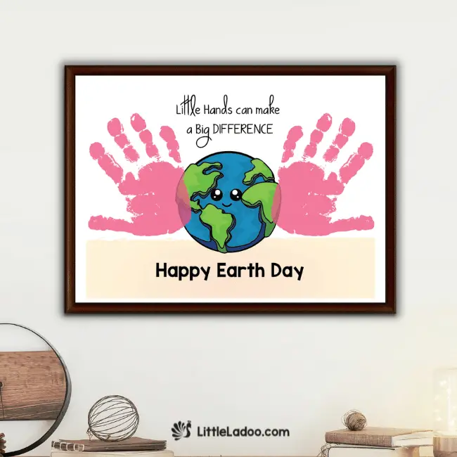 Earth day handprint Art