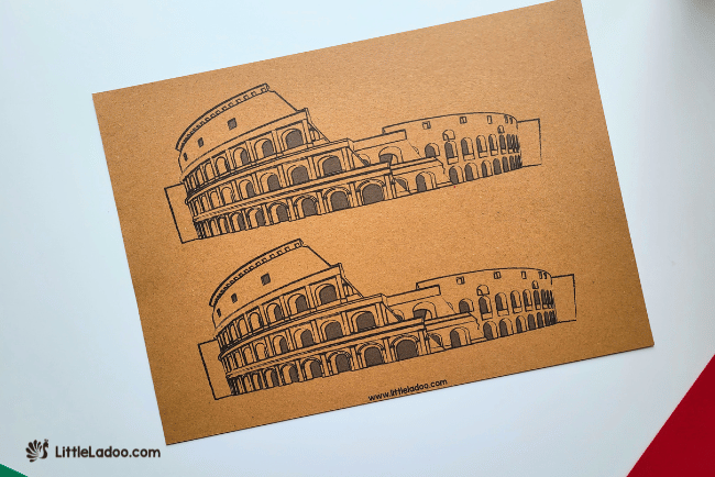 Colosseum craft Printable