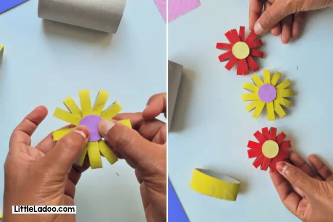 Toilet Paper Roll Flowers