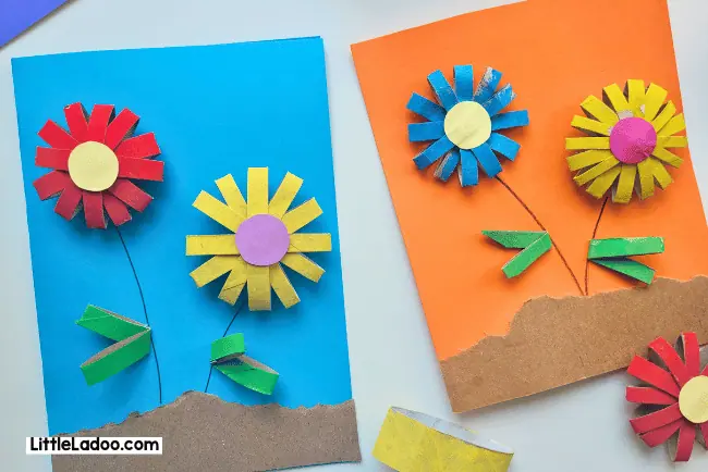Toilet Paper Roll Flower Craft