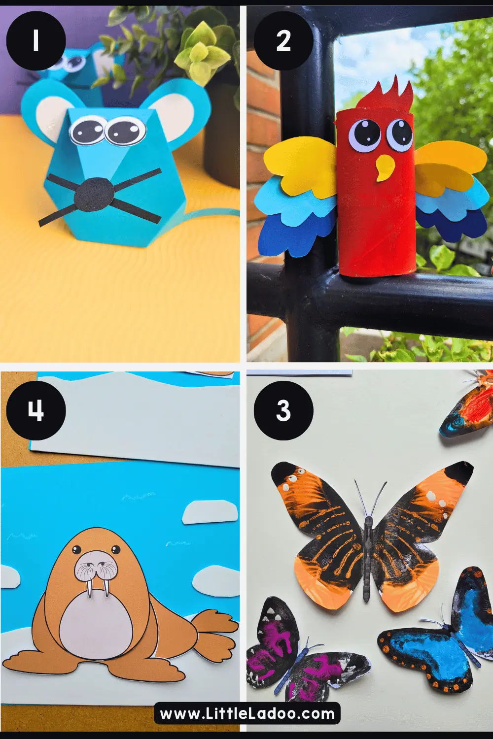 Easy Animals crafts for kids