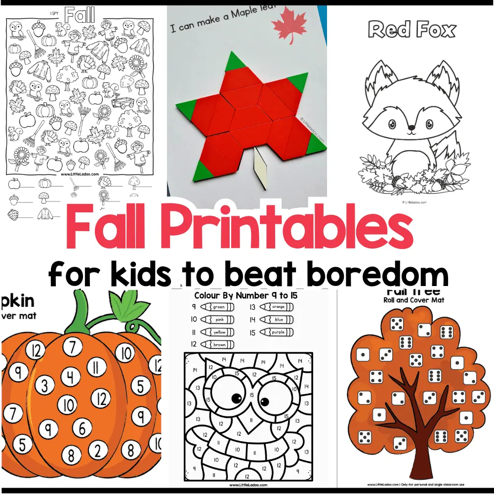 12 free fall printables for kids