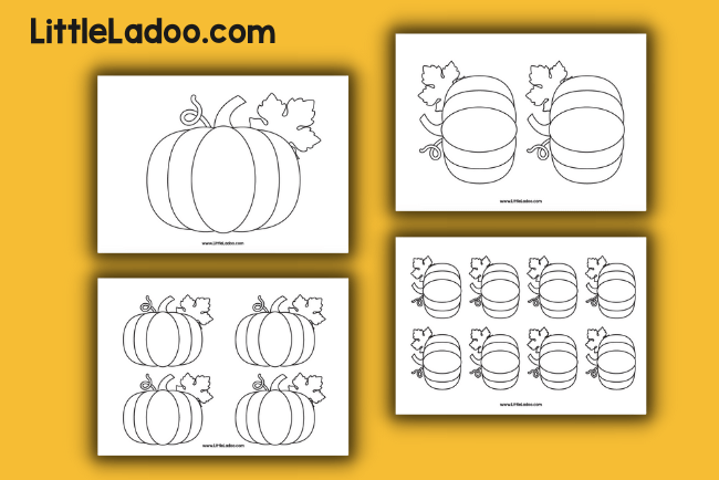Free Pumpkin outlines printable