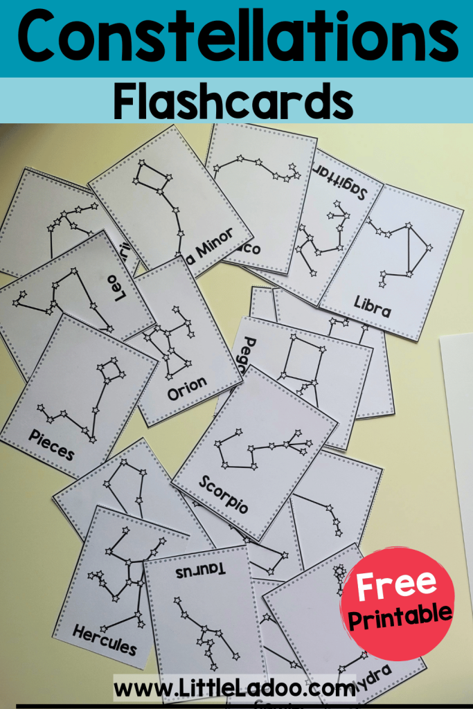 Constellation Flashcards {Free Printable}