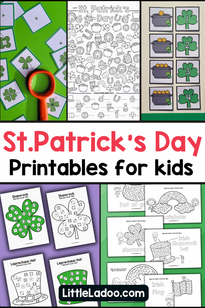 St. Patrick's Day Free Printables for kids