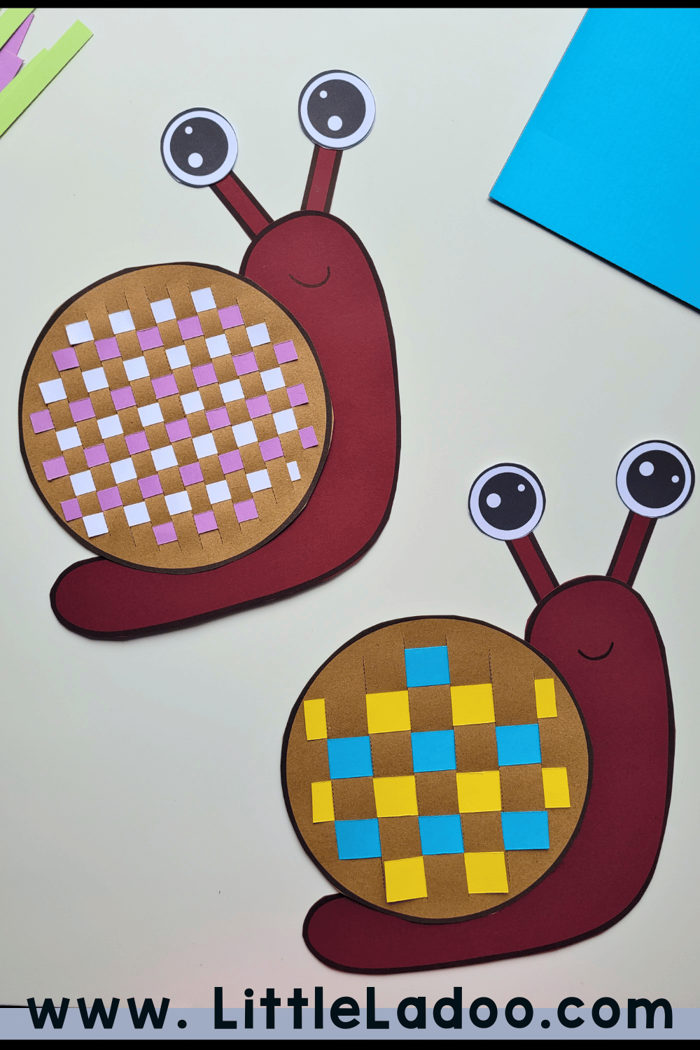 Paper Weaving Snail Craft