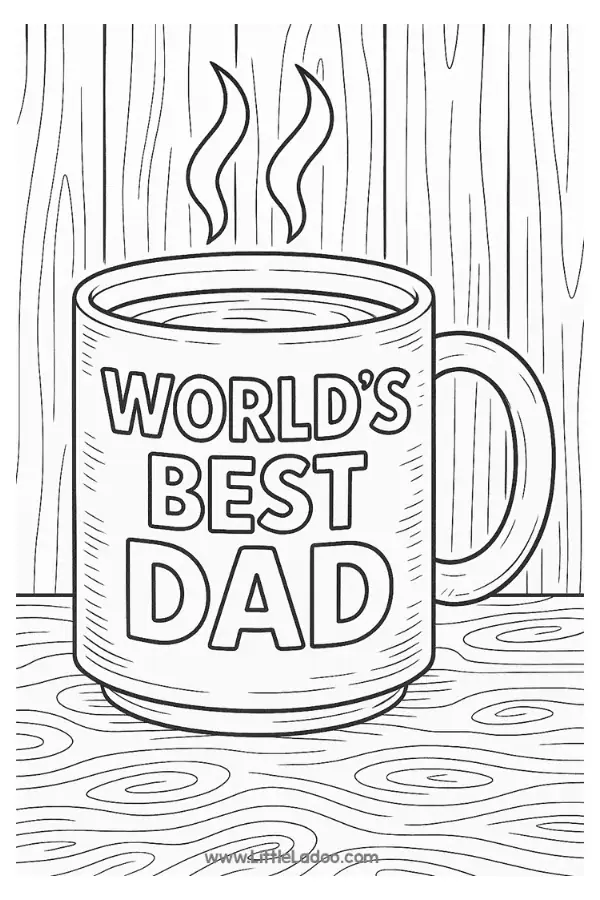 Father's day coloring Pages
