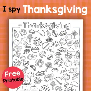 Thanksgiving I Spy Printable