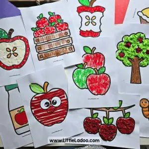 Apple Craft Ideas with printable templates