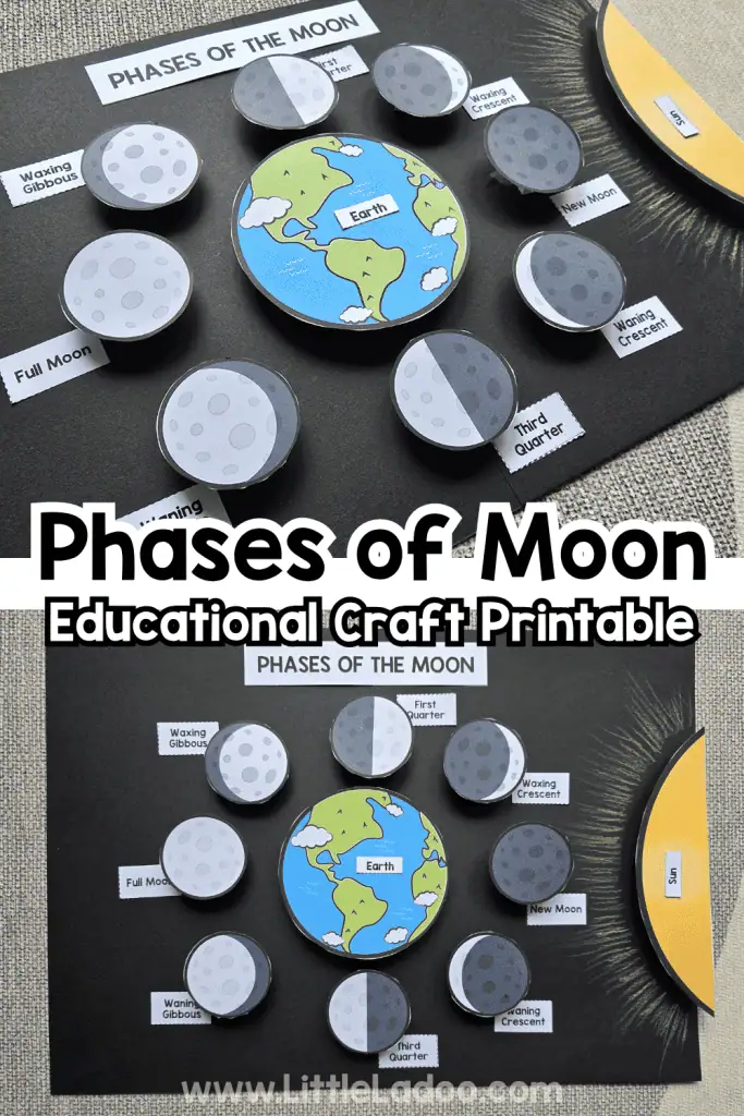 phases of the moon craft for kids