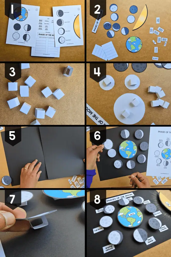 How to make phases of the moon Craft